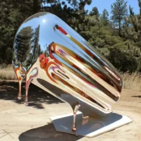Outdoor Metal Melting Popsicle Sculpture