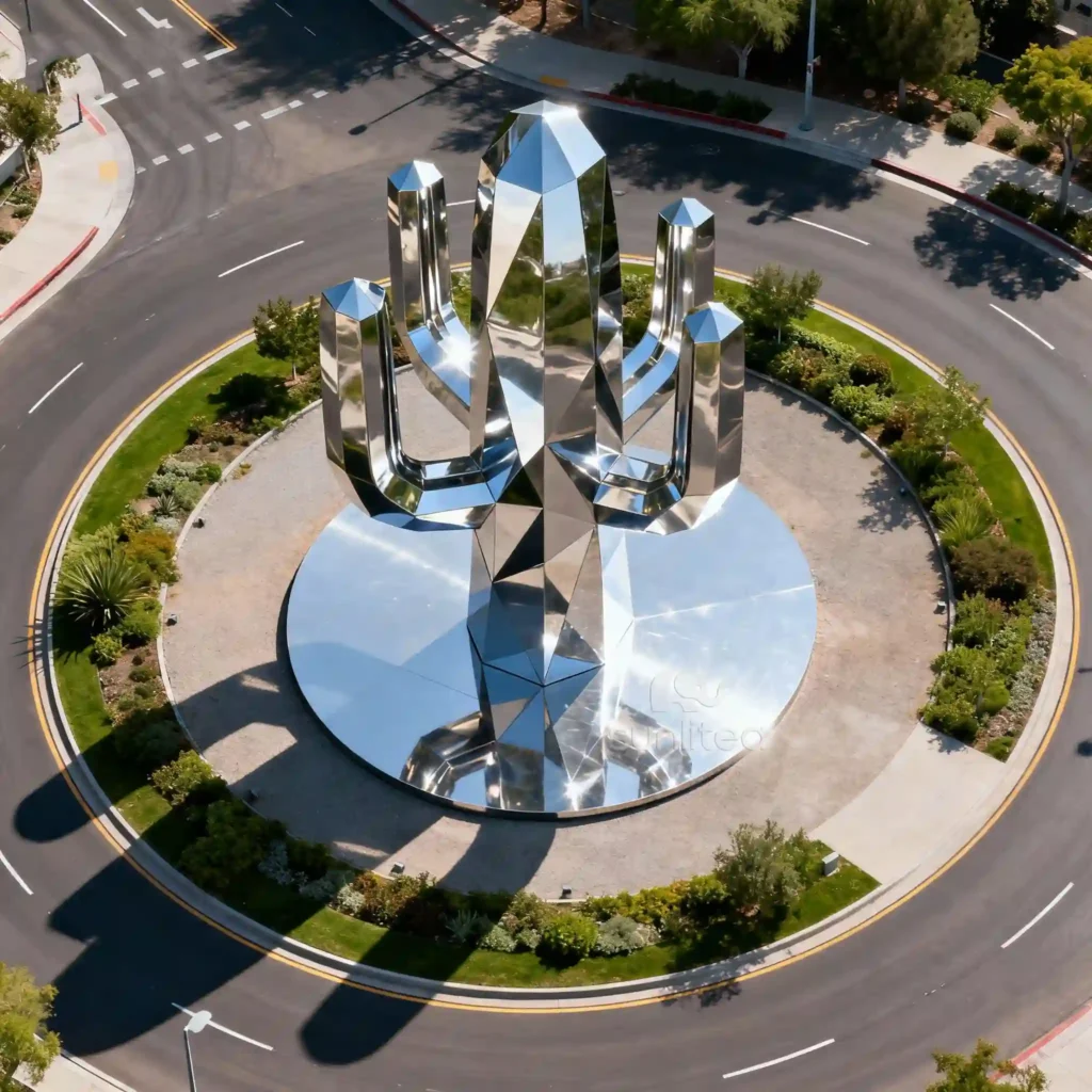 Outdoor Tall Metal Cactus