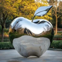 Stainless Steel Big Apple Sculpture