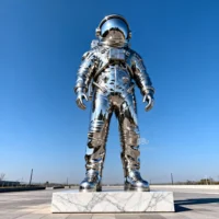 Stainless Steel Large Astronaut Statue