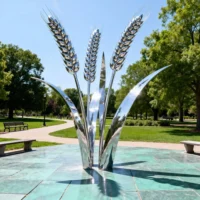 Stainless Steel Large Wheat Statue
