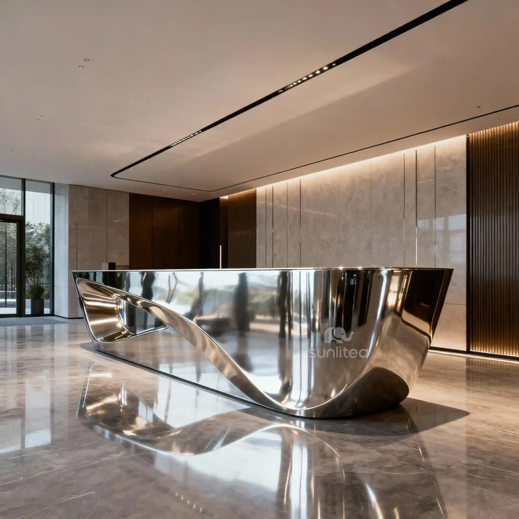 Stainless Steel Reception Desks For Sale