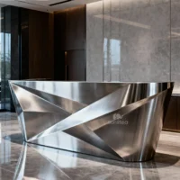 Standing Reception Counter Metal Hotel Home Use