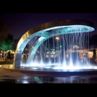 304 Stainless Steel Large Outdoor Fountain