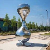 304 Stainless Steel Sand Clock Sculpture