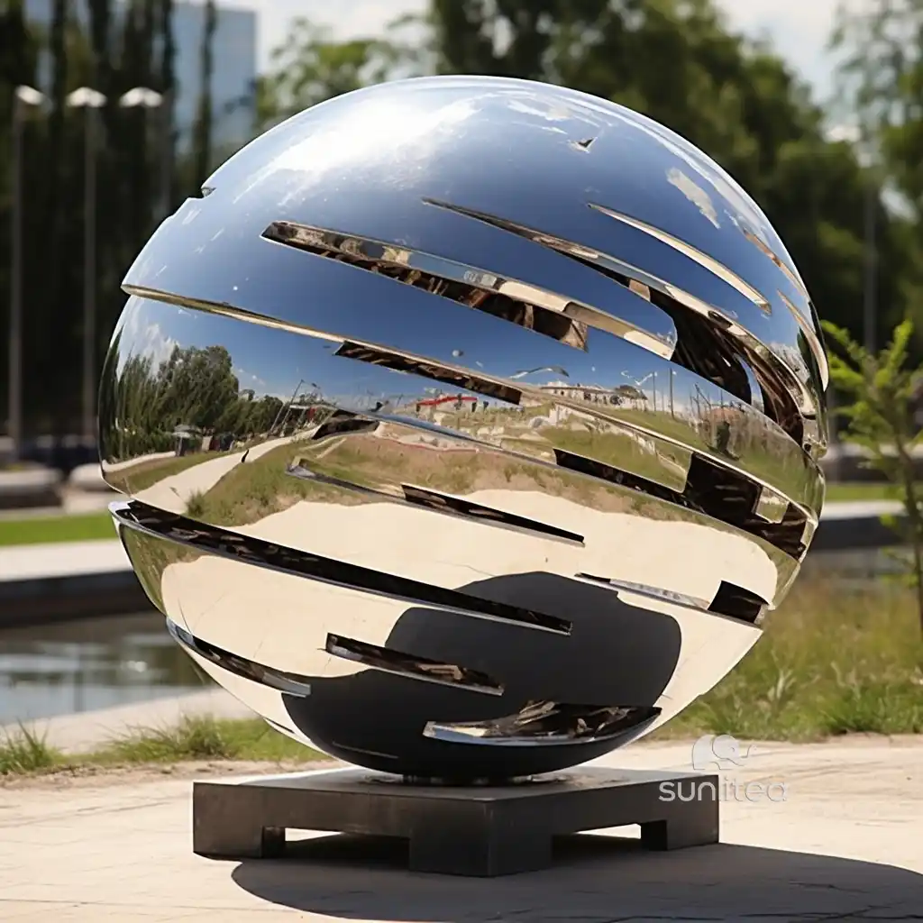 Abstract Art Decor Ball Statue