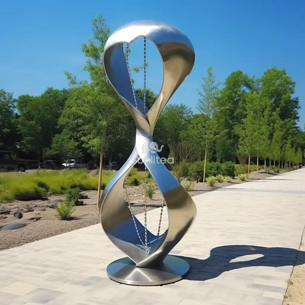 Abstract Garden Sculpture - Metal Art Decor