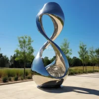 Abstract Metal Sculpture Art Museum of Contemporary