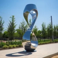 Abstract Mirror Stainless Steel Art Sculpture
