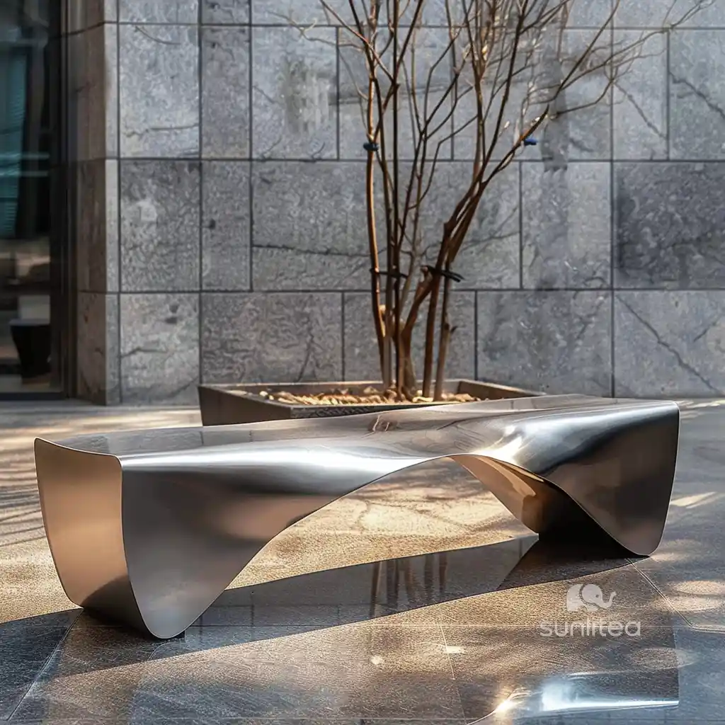 Art Metal Outdoor Seating Sculpture