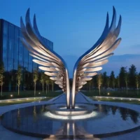 Art Metal Sculpture Angel Wings SLT-AW8