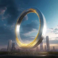 Big Metal Ring Sculpture Custom Public Square Project