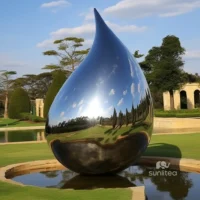 Big Metal Water Drop Sculpture