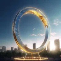 Circlr Big Art Sculpture With Light Custom Project