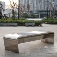 Contemporary Outdoor Benches Metal