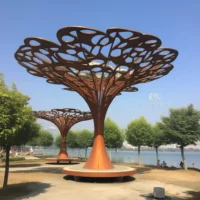 Corten Steel Tree Metal Sculpture