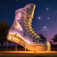 Custom Giant Metal Shoe Sculpture