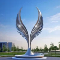 Custom Metal Angel Wings Sculpture SLT-AWS7