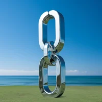 Custom Metal Chain Links Sculpture