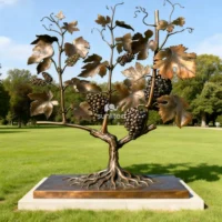 Grapevine Sculpture Wine Tree With Grappes