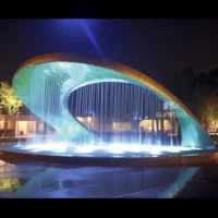 Huge Water Feature Stainless Steel