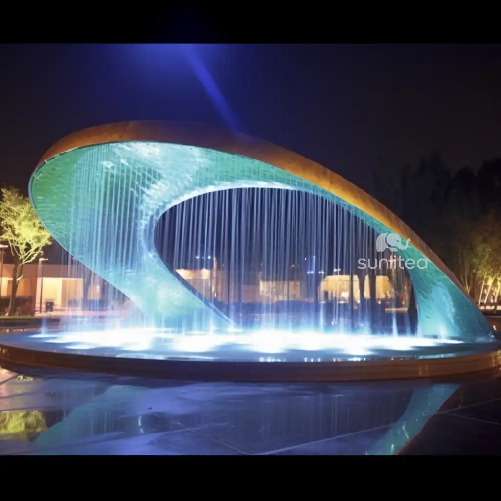 Huge Water Feature Stainless Steel