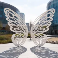 Large Metal Butterfly Wing Statue For Garden
