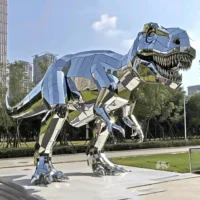 Large Metal Dinosaur Yard Art