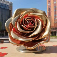 Large Metal Rose Sculpture SLT-RS6