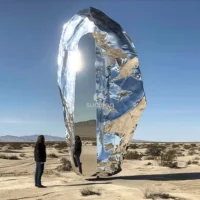 Large Metal Scenic Stone Sculpture