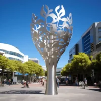 Large Metal Tree Art Sculpture
