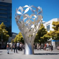 Large Metal Tree Sculpture Outdoor