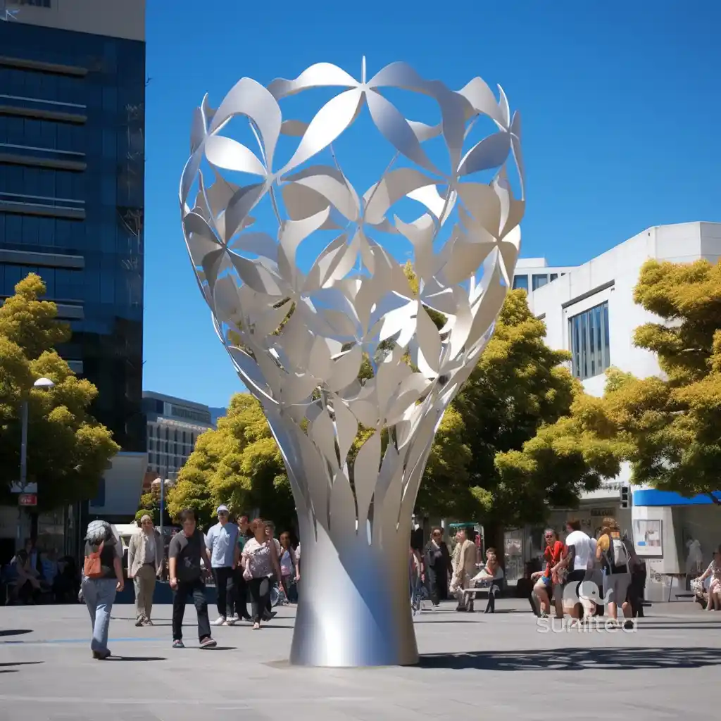 Large Metal Tree Sculpture Outdoor