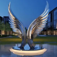 Large Metal Wing Sculpture SLT-MWS7