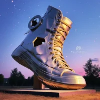 Large Sneaker Sculpture Shoe Statue For Decor