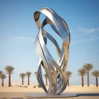 Large Steel Abstract Statue Hotel Project