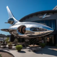 Metal Airplane Sculpture For Sale