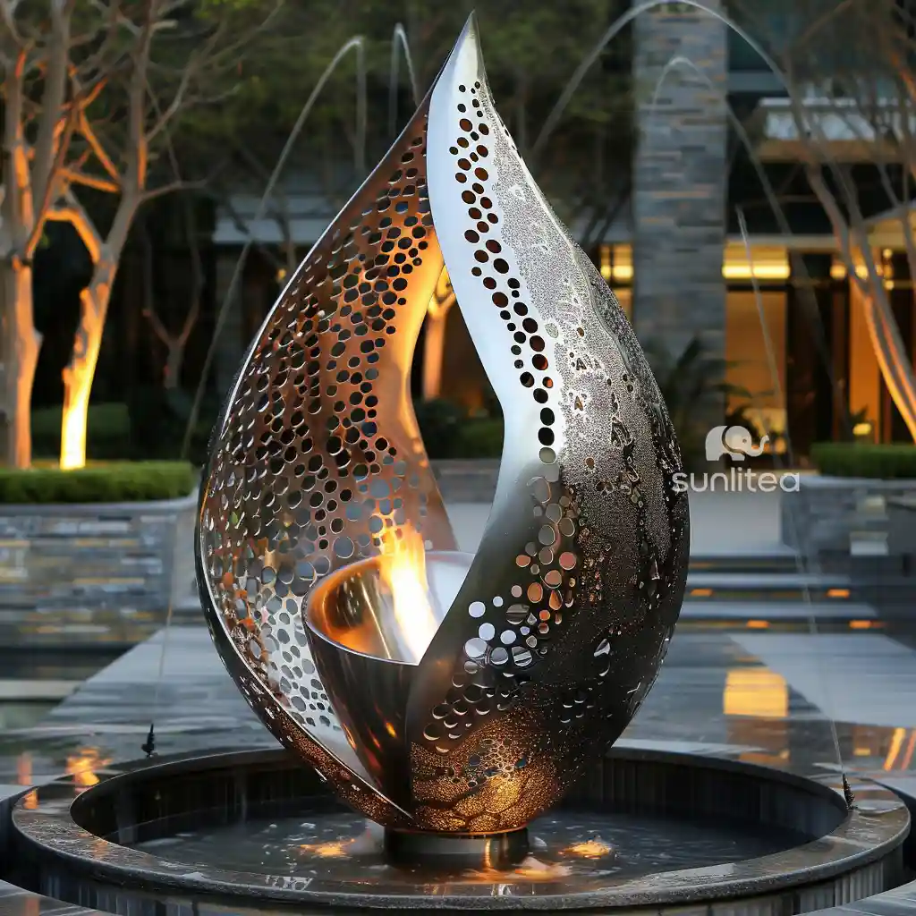 Metal Art Garden Sculpture - Fire