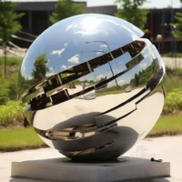 Metal Ball Sculpture Decoration Garden
