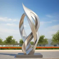 Metal Large Decorative Abstract Sculpture Home Project