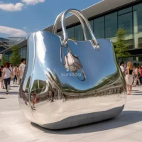 Metal Large Handbag Sculpture Business Hub Decor