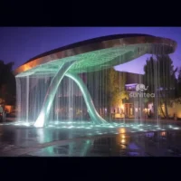 Metal Large Outdoor Modern Fountain