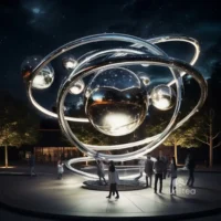 Metal Large Planet - Solar System Sculpture
