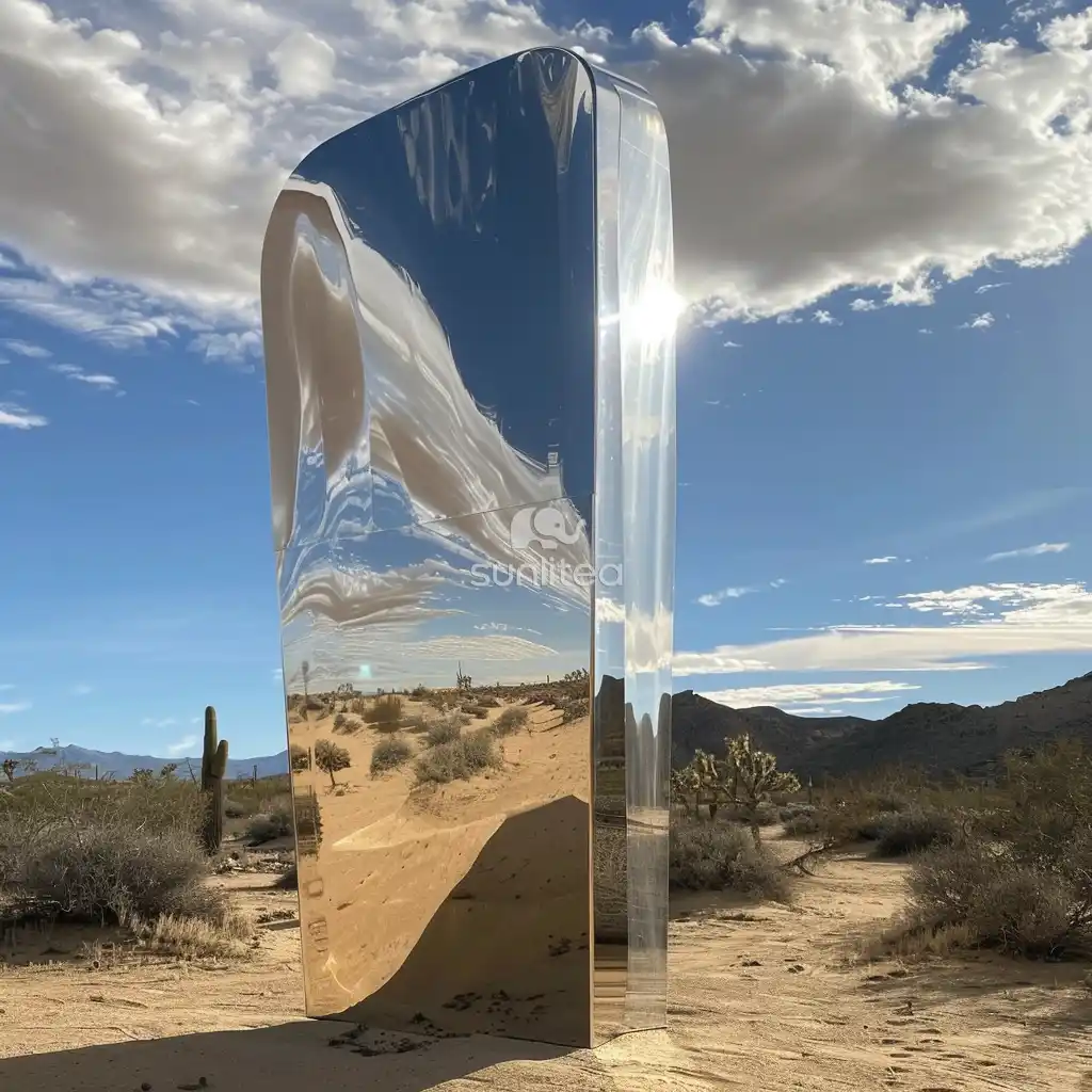 Metal Mystery Monolith Stone Sculpture