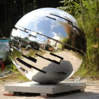 Metal Orb Garden Sculpture Art Decor