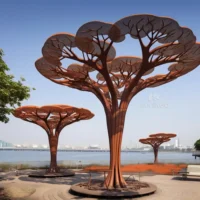 Metal Outdoor Tree Sculpture For Sale