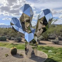Metal Saguaro Cactus Yard Art For Sale