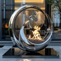 Metal Sculpture Lawn Art - Outdoor Circle