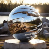 Metal Sphere Garden Sculpture Large