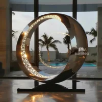 Metal Statuary - Big Art Ring Decor